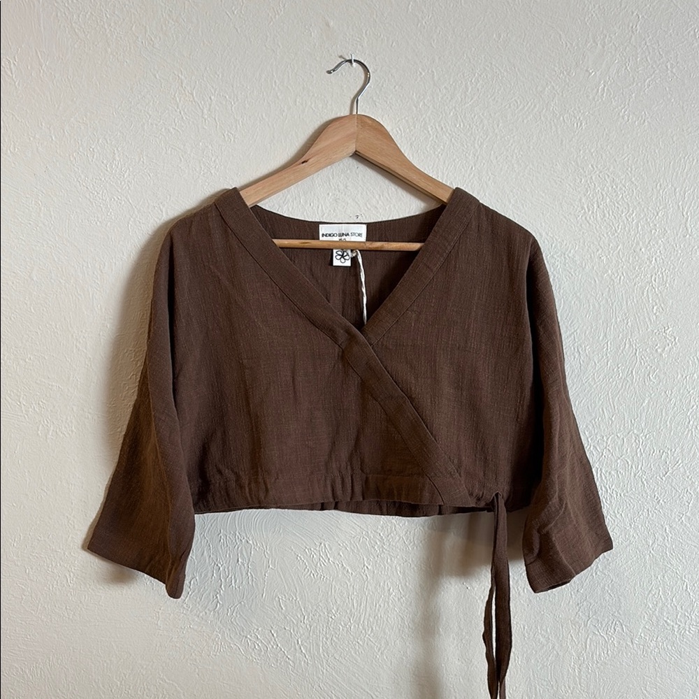 Indigo Luna Flow top in Chestnut